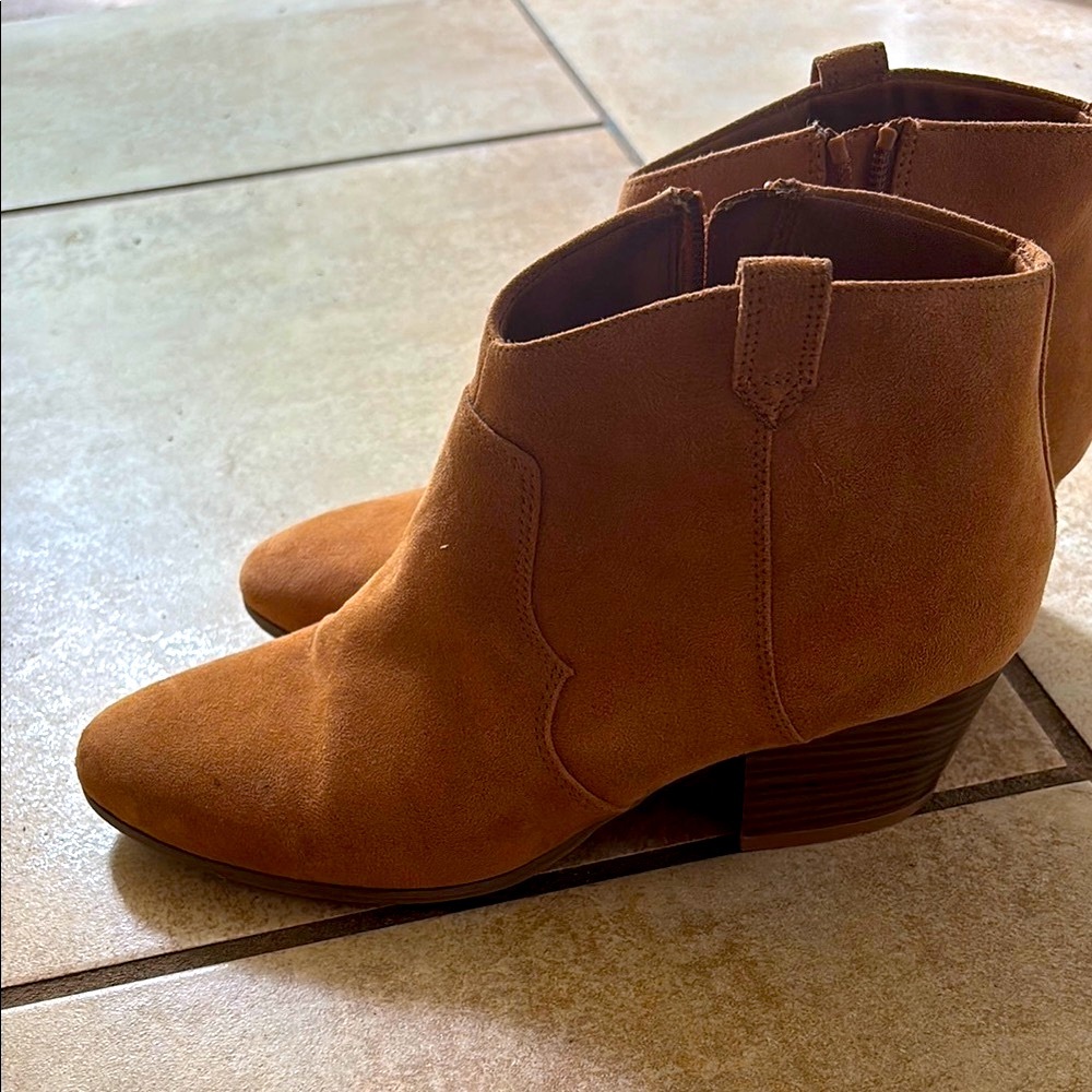 Brown Suede Ankle Boots